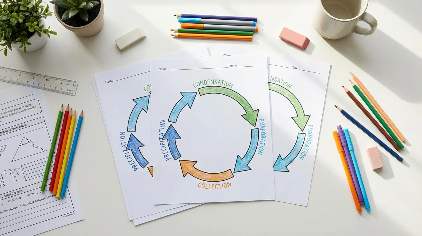 Free Printable Water Cycle Worksheets for Teachers (2026)