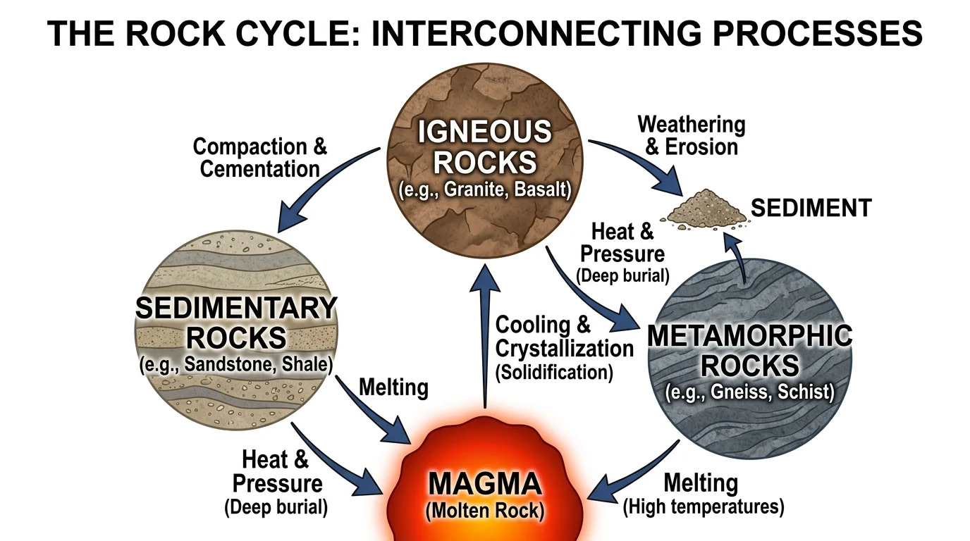 Rock Cycle Diagram Generator